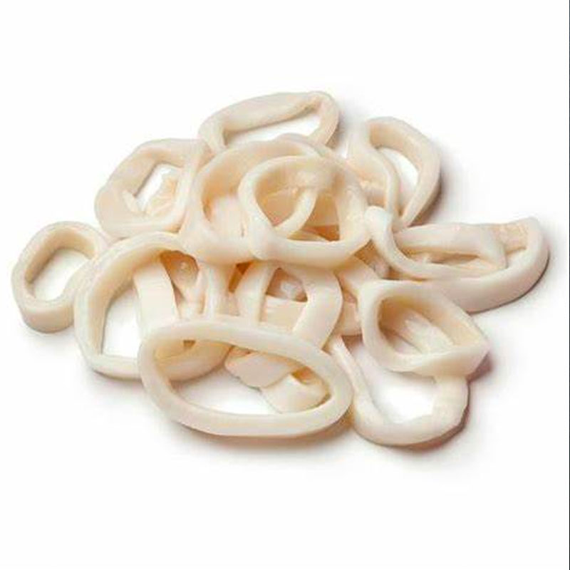 Anelli di calamari puliti e scottati